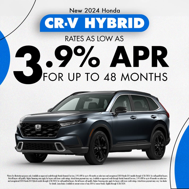 2024 Honda CR-V Hybrid 3.9% APR /48 Months